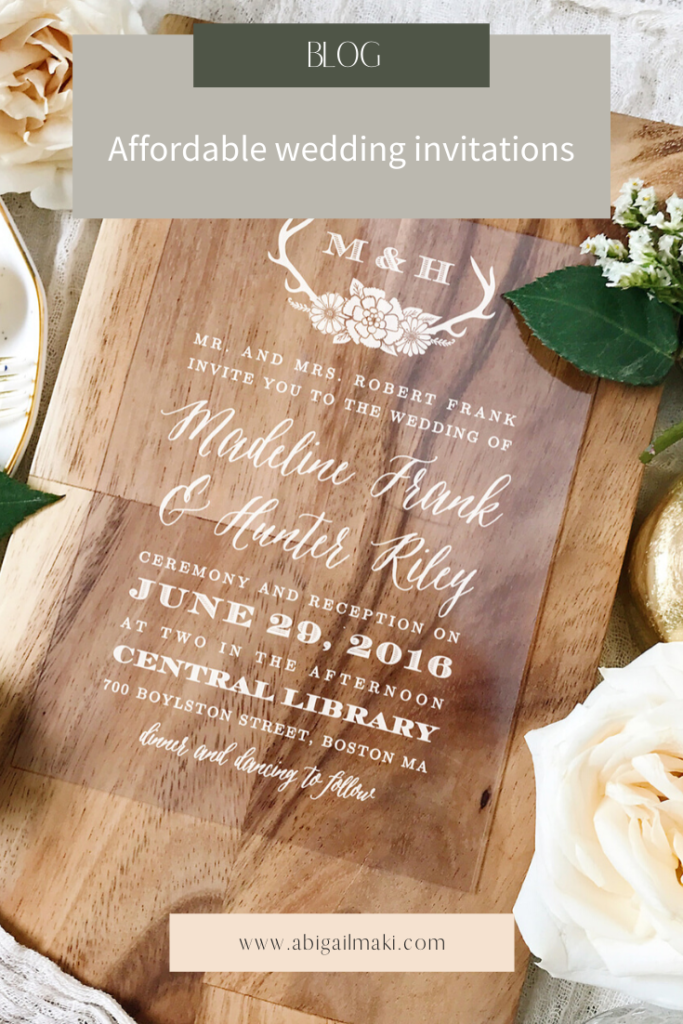 Affordable wedding invitations by Abigail Maki Photography. Includes wedding invitation inspiration and wedding details. Book your San Fransico wedding and browse the blog for more inspiration #wedding #photography #weddingphotography #sanfranciscophotographer