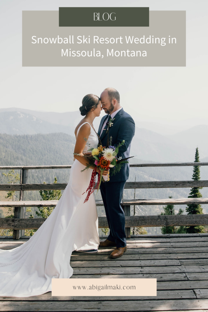 Snowball Ski Resort Wedding in Missoula, Montana: Jordan & Melissa  by Abigail Maki Photography. Includes bridal fashion, wedding inspiration and wedding details. Book your Montana wedding and browse the blog for more inspiration