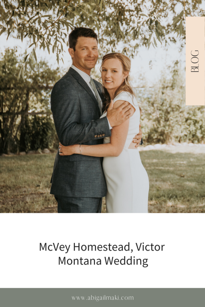 McVey Homestead, Victor Montana wedding including wedding details, bride and groom portraits and fashion, wedding ceremony and reception inspiration
